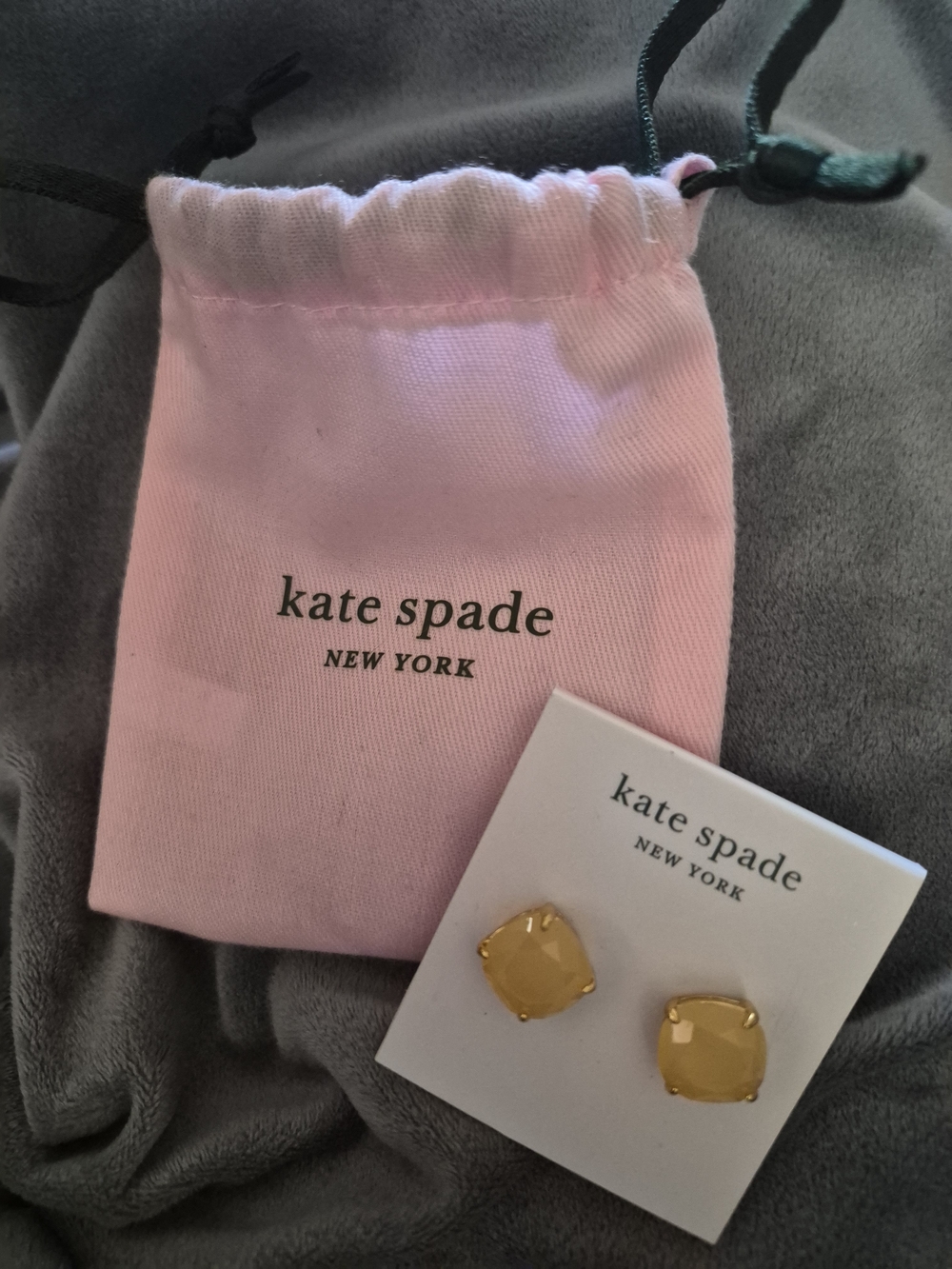 Kate Spade Yellow Gemstone Stud Earrings